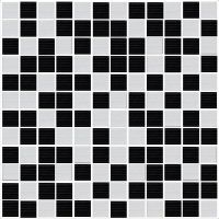 Керамическая мозаика Mosaico Energy Black-Blanco 30 x 30