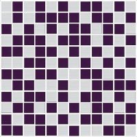 Керамическая мозаика Mosaico Energy Violet-Blanco 30 x 30