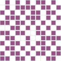 Керамическая мозаика Organza Mosaico  Blanco-Lila 30 x 30