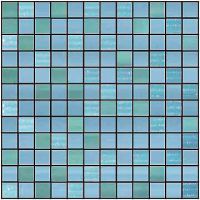 Керамическая мозаика Acuarela  Hojas Mosaico Azul 30 x 30