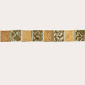 Декоративная плитка Listello parks yellow/brown