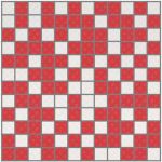 Mosaico Arcobaleno Shine White-Red 30x30
