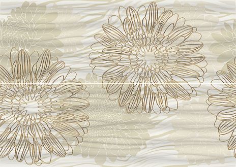 Gloss Rel. Meringa Flores Decor Crema 2 x 242  x  685 1 